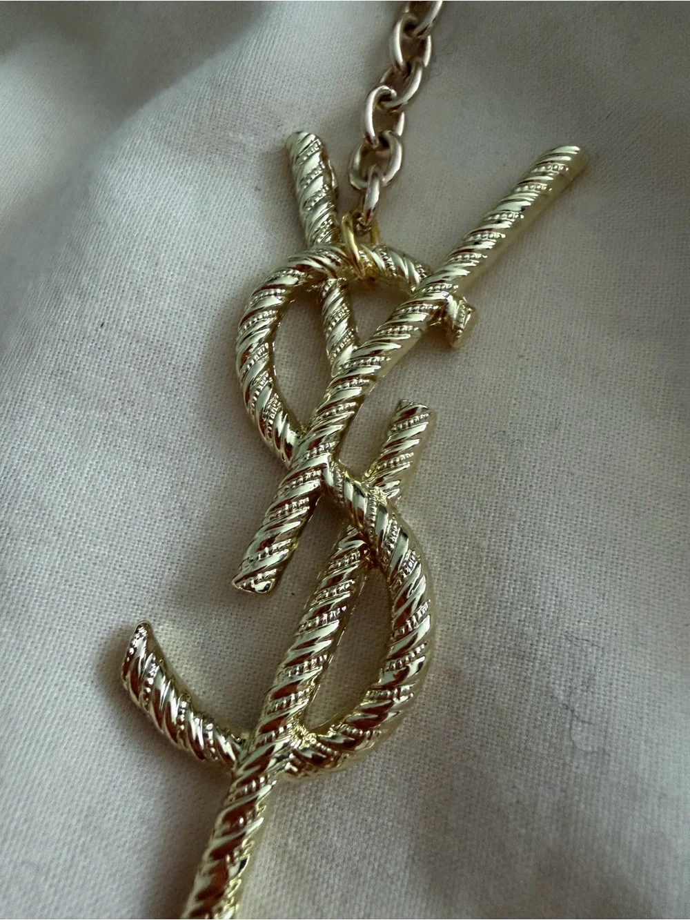 Unbranded Upcycled Logo Rope Key Charm